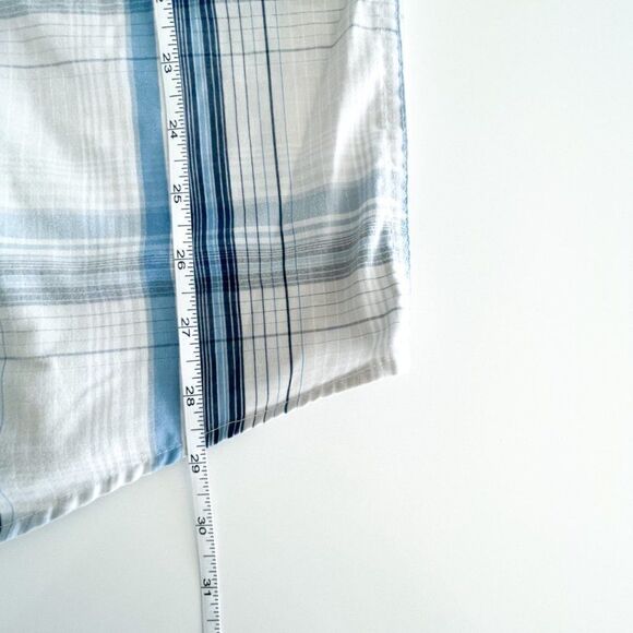 Cloudveil Mens Shirt Casual Button Down Regular Fit Plaid Short Sleeved Large - Picture 6 of 9